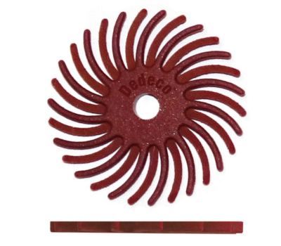 美國Dedeco SUNBURST® 旋風拋光輪-棕色-220 21mm