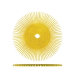SUNBURST 4“ TS 圓盤 - 黃色（粗）80 粒度（氧化鋁）50Bx